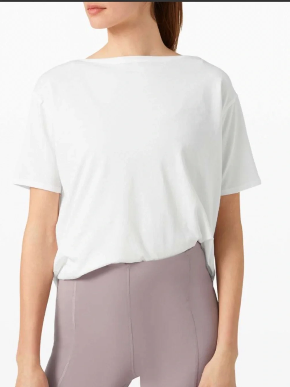 Lululemon Back In Action Short Sleeve T Shirt Size 10 Active Wear Athletic - Picture 3 of 9